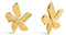 SINGULARU - Jasmine Ohrringe. Edelstahl mit 18 Kt Vergoldeter Beschichtung. Schmuck für Damen.