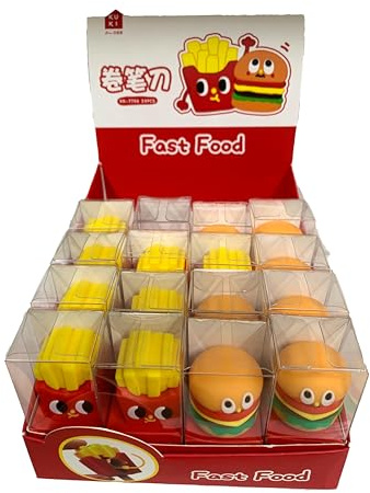 Puckator Fast Food Bleistiftspitzer - Eyeliner-Spitzer - Make-up-Anspitzer - Make Up Bleistiftspitzer - Bleistiftspitzer - Kosmetik-Bleistiftspitzer - ästhetischer Spitzer
