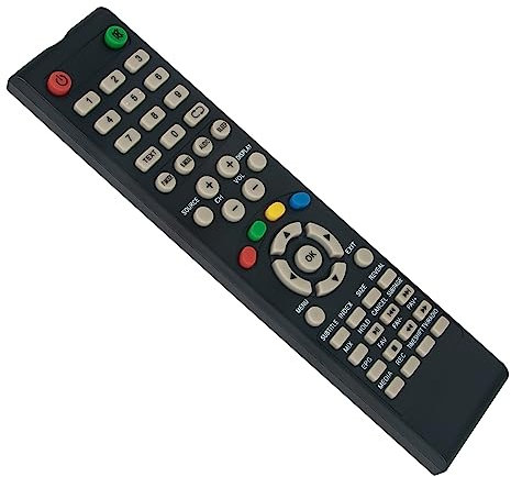 AULCMEET Telecomando universale di ricambio Fit For Brandt Zephir/AKAI TV B3929HD B3230HD B3930HD ZV24FHD ZV540FHD ZVS49UHD ZVS50UHD AKTV2416T AKTV2815T BRANDT LED ZVS40FHDV.2 DL-32HD001