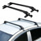 Lot de 2 barres de toit universelles pour voiture avec serrure, en aluminium, pas de perçage nécessaire, avec serrure, pour véhicules avec 4 ou 5 portes