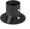 Chain Link Fence Post, Floor Flange Base, Heavy Duty Round Fence Post Base, Chain Link Fence Parts for Metal Post with Floor Bracket(78MM)