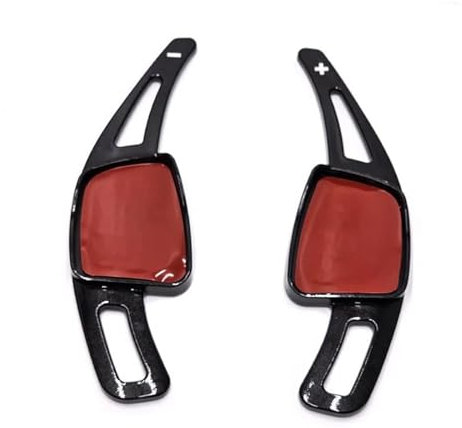 STRIVING BIRD Für A*UDI A3 A4 A5 S3 S4 S5 SQ5 SQ7 Q2 Q3 Q5 Q7 TT TTS ABS Carbon 2 Stück/Los Auto-Sportlenkrad-Schaltwippen Lenkräder & Lenkradnaben(Pearl Bkack)