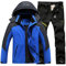 Skianzug Herren 2 Teilig Set Winter Thermoanzug Wasserdicht Skibekleidung Snowboardjacke Warm Ski Anzug Thermo Overall Snowboard Set Schneeanzug Langlaufski Set