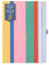 Busy B Diary - A5 Mid-Year Academic Diary - Busy Life Weekly Journal - Aug '25 - Aug '26 – Multi Stripe Cover - Life Planner with Dual Schedules, Year Calendar, Pen Loop, Pockets & Elastic Closure