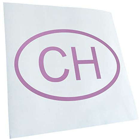 Kiwistar - Autoaufkleber - Flieder - 60x40cm Schweiz CH - Heckscheibe Auto Aufkleber wetterfest für Kfz LKW Mofa Truck - Sticker außen selbstklebend Tuning Zubehör für Fenster Fahrzeug Scheibe