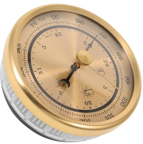 TINEASUR Luftdruckmesser Barometer Kleines Barometer Zifferblatt Design Barometer Multifunktionales Barometer Zifferblatt Barometer Druckmesser Werkzeugbarometer Tragbares Barometer Für