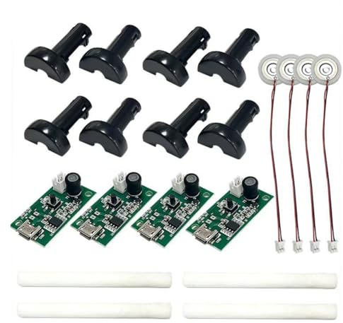 Comphic Módulo Humidificador Conmutable de 5 V CC, 4 Piezas, Placa de Control de Atomización, Microinterfaz de Atomizador Ultrasónico DIY