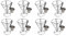 Reinscer 8 Stück Pommes Frites Stand Cone Basket Fry Holder mit Dip Dishe Cone Snack BrathäHnchen Display Rack