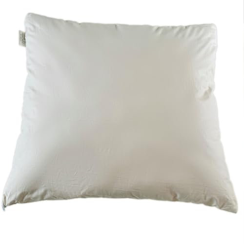 KOMA schlafgut Kapok Kopfkissen Classic, vegan, nachhaltig, Bio Premium Qualität Made in Germany aus Kapokfasern, Allergiker geeignet, atmungsaktiv (80 x 80 cm)