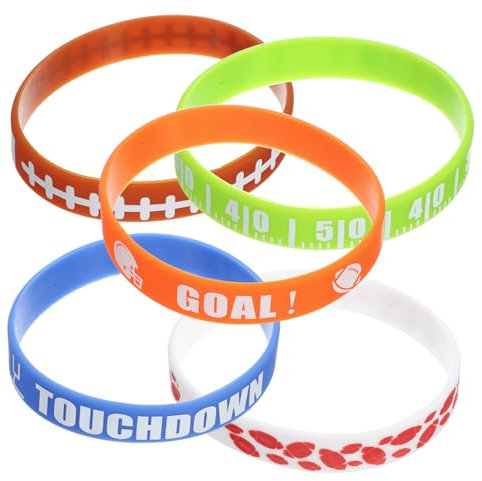 HOMSFOU 30 Stück Rugby-Armband Sportarmbänder für Männer Bands Schweißbänder Handgelenksbänder Handgelenkband Ventilatoren liefern Sportarmband für die Mannschaft Kieselgel