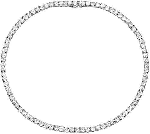 Halsketten für Frauen 5mm D Farb vvs1 Moissanit Tennis Halskette für Frauen Männer 925 Silber Bing Diamond Kette Halsketten
