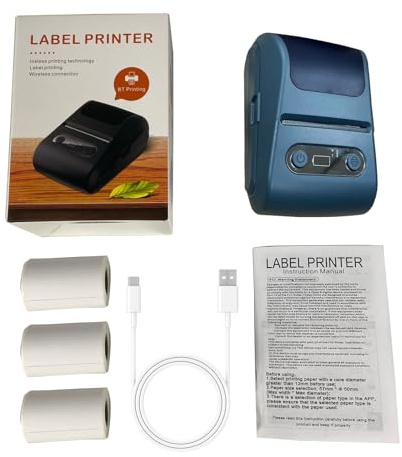 ZwaitL Portable Label Maker Machine With Fast Thermals Printing For Office Inventory Kitchen Storage And Baby Items Bluetooth-compatible Label Maker