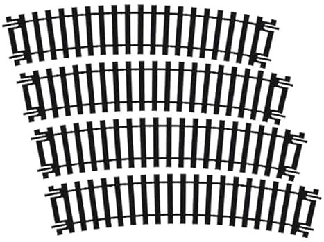 Hornby R604 OO Gauge 1st Radius Curve Track - Extra Track Pieces for Model Railway Sets, Model Train Track Pieces - Scale 1:76 (Pack of 4)