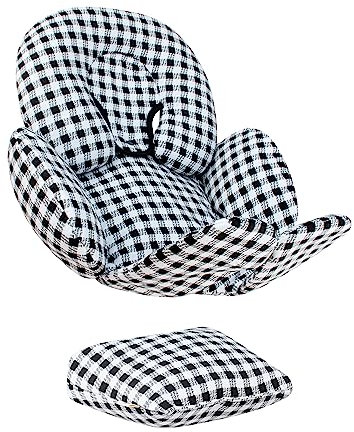 JYOKO Kids Sitzverkleinerer Antiallergikum Universal Baby 100% Baumwolle (Vichy, Enthält Kopf-, eine Körper- und eine Rückenstütze, 3 Teile)