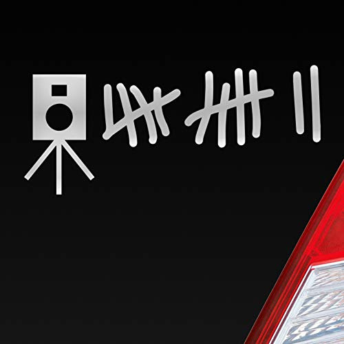 Hellweg Druckerei Radarkontrolle Blitzer Strichliste Tuning Auto Aufkleber Sticker Heckscheibenaufkleber