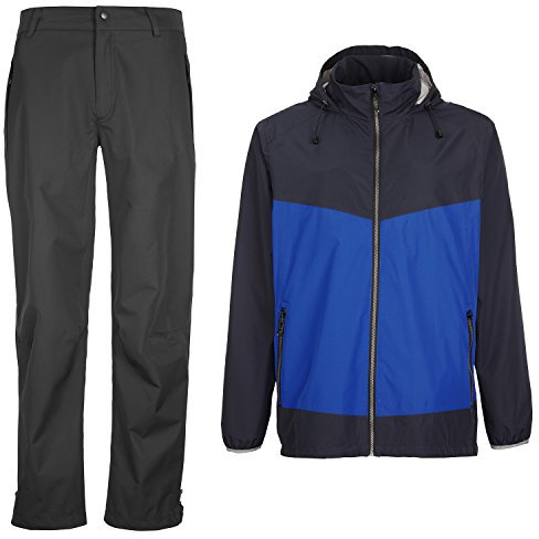 Killtec Herren Outdoorbekleidung blau/schwarz Gr.S wasserdicht Winddicht atmungsaktiv Regenbekleidung