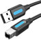VENTION Cable Impresora USB 0.5m Cable de escáner USB 2.0 tipo A de alta velocidad para HP/Epson/Dell/Canon/Lexmark/Xerox/Brother/Samsung etc.