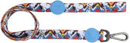 ZOOZ PETS Hundeleine - Offiziell lizenzierte Peanuts - Hochwertiges und strapazierfähiges Material - Sichere Leine - Einzigartiger Stil - Verschiedene Größen und Farben (XS, Zigzag)