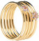 P D Paola Anillo ORION AN01-171-16 Mujer plata en dorado circonintas.