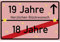 vanva 19 Jahre Party Deko Schild für den 19 Geburtstag Mädchen und Jungen Herzlichen Glückwunsch Spruch im Ortsschild Design Rosa