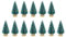 Chaies 12 Stück Weihnachtsbaum Künstlich 3.5cm / 4.5cm / 6.5cm Weihnachts Baum Weihnachtsbaum Mit Schnee-Effek Klein Weihnachtsdeko Für Tischdeko, Schaufenster, Dekoration, Geschenk