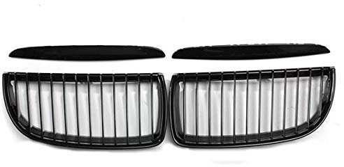 Viviance Front Nierengitter Grill glänzend schwarz kompatibel mit BMW E90 E91 320i 323i 325i 330i 320d 335i 2005-2008