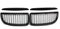 Viviance Front Nierengitter Grill glänzend schwarz kompatibel mit BMW E90 E91 320i 323i 325i 330i 320d 335i 2005-2008