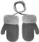 Moufles D'hiver Bébé Tricotées 0 à 3 ans Enfants Thermique Mitaines avec Corde, Moufles en Polaire Epais d'hiver Chaud Douce Gants pour Garçon Fille Gants de Neige