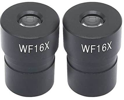 ZTBH Mikroskop-Zubehör-Kit 23,2 mm Wf10x wf16x. Biologisches Mikroskop-Okular. Mikroskopische Objektträger (Color : WF16X-11mm 2PCS)