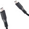 Celly, Cavo con Connettori USB-C Linea Black Label, Cavo in PVC, Compatibile con Power Delivery, 60W Supportati, Ricarica Rapida, Cavo di 2 metri di Lunghezza, Nero