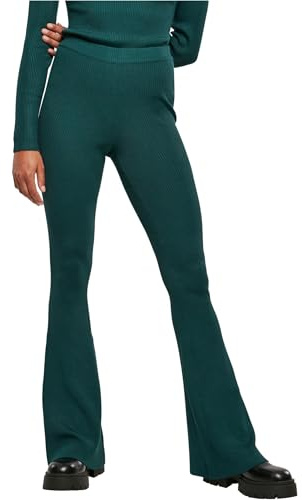 Urban Classics Damen Ladies Rib Knit Bootcut Leggings