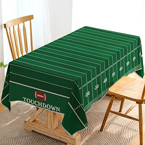 Hafangry American Football Field Tischdecke, Touchdown, Spieltag, Sport, Motto-Party, Dekoration, Küche, Esszimmer, Zuhause, Tischdecke