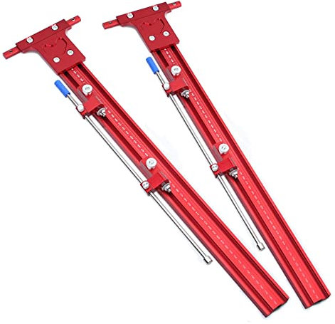 LINYY Gerrit Parallelschienen-Führungssystem Kreissägen-Schienensatz Aus Aluminiumlegierung Feste Führungsschienenhalterung Compatible with Wiederholbare Schnitte Der Schienensägenschiene(2pc 800mm)