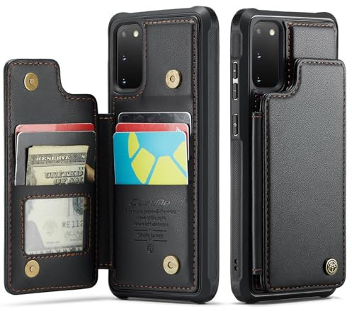 UEEBAI Custodia a portafoglio con porta carte di credito per Samsung Galaxy S20 FE 5G, custodia a libro in pelle PU con blocco RFID, custodia a libro con cavalletto e scomparti per carte di credito,