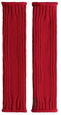 KNIT FACTORY - Kick Beinwärmer - Stulpen für Damen - Damen Wadenwärmer aus Wolle - Leg Warmers - Für Herbst und Winter - Bright Red