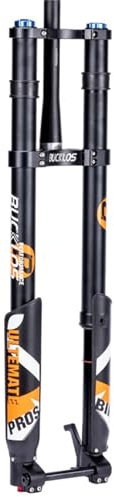 TS TAC-SKY Downhill-Bike Boost Luftgabel 15 * 110mm Invertiert Federgabel Federweg 180mm Scheibenbremse Mountainbike Gabel Fahrradteile (Color : Dual Crown-Tapered)