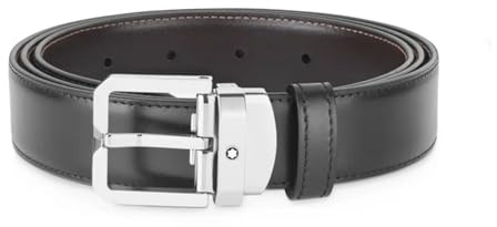 MONTBLANC SqFrPinBShiPallFinRevBkBrLea30mm