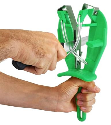 Bobet SHARP'EASY Afilador manual Cuchillos de cocina - enderezar y mantener las cuchillas (Verde)