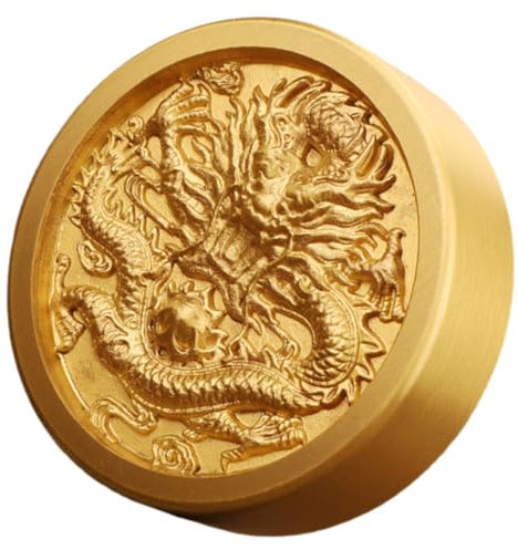 GOOHOCHY Massiver Messing-papierbeschwerer Mit Goldverziertem Drachenmuster Klassische Tischdekoration Für Büro Und Wohnräume Solide Verarbeitung Für Langlebige Nutzung Geschenk Zu Einweihu