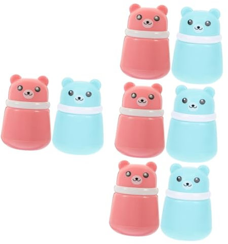 TOYANDONA 8 Stk -puff-box Vorratsflasche Für Säuglingspulver Puderdose Abstauben Behälter Für Babypuder Puderquaste Etui Synthetischer Schwamm Körper Aufbewahrungskiste Neugeboren
