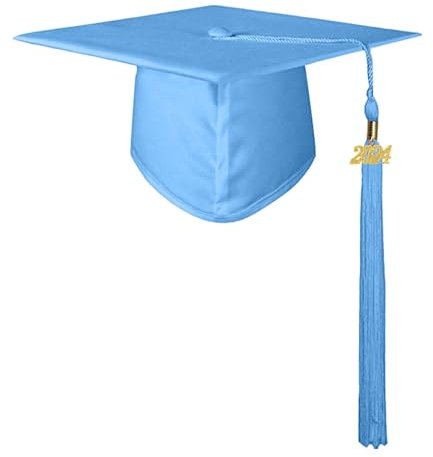 Glänzende Kindergarten- Vorschul-Abschlusskappen für Kinder High School College für Erwachsene mit Quaste Mütze Herren Wolle (BU2, M)
