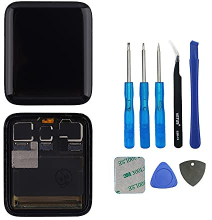 swark Écran OLED compatible avec Apple Watch Series 3 42 mm (3ème génération) (uniquement pour GPS) Écran LCD tactile Digitizer Assembly Verre + outils
