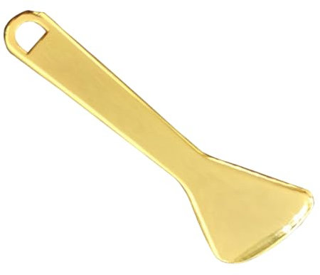 WOONEKY Goldener Zinkcremelöffel Augencremelöffel Make-up-löffel Augenmassage-tool Beauty-tool Für Damen Und Herren