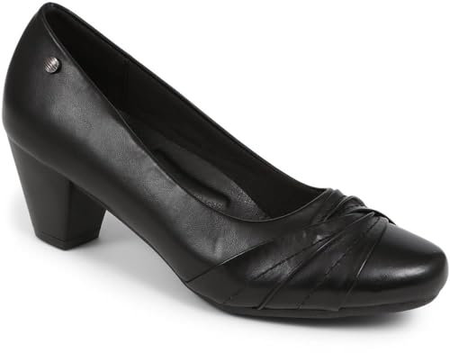 Low-Heeled Court Shoes - Black Size 6