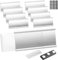 8 Stück Namensschilder Magnet Namensschilder für Kleidung Magnet 72 x 31 mm Namensschild Magnetisch mit Papierschlitz Eloxiert Transparente Professionell Namensschild Magnet mit Starkem Magnet(Silber)