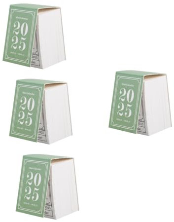 HAPINARY 4stücke Vintage Handreißbarer Tischkalender Planer Im Retro-stil Für Zuhause Und Büro Praktischer Desktop-dekoartikel Und Geschenkidee Für Freunde Und Familie
