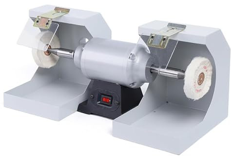 Poliermaschine Tisch, kleine Tischpolierschleifmaschine für Dentallabors, Hochgeschwindigkeitspolierer, Rotationsgeschwindigkeit: 3000 U/min, Tischdrehmaschine, Tischkreissäge, Schleif- und Schneide