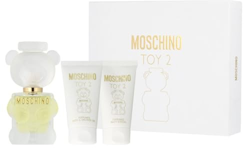 Moschino Toy 2 von Moschino für Frauen, 3-teiliges Geschenkset, 50 ml, Eau de Parfum, Spray, Bade- und Duschgel, Bodylotion