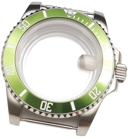 40MM Edelstahl Uhrengehäuse 2813/8215 für Rolex Submariner/GMT-Master | Bewegung Passend Mineralspiegel Modifikation Zubehör Transparenter Casual