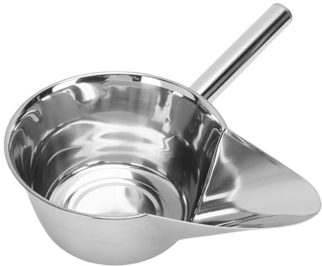 HEEPDD Stainless Steel French Fry Scoop, Ice Cream Scoops Duck Bill Spout Ice Cream for Professional Kitchen Catering Food Service, Multi Functional Chip for Restaurants (Right Hand)